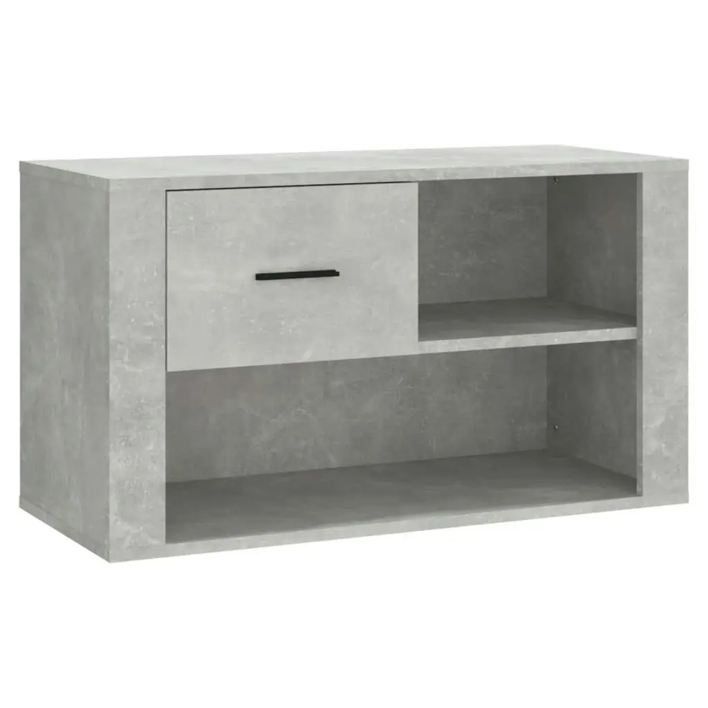 Shoe Cabinet Concrete Grey 80x35x45 cm Engineered Wood 816756