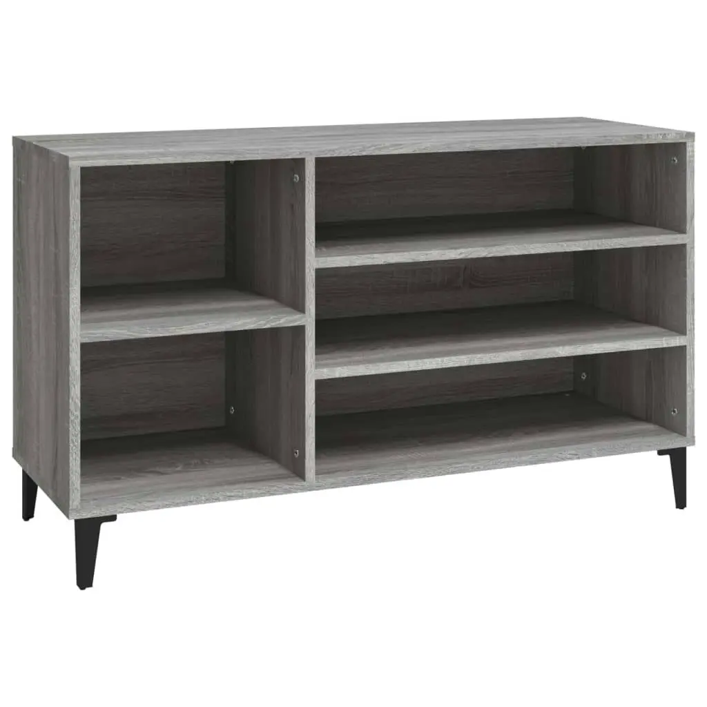 Shoe Cabinet Grey Sonoma 102x36x60 cm Engineered Wood 819754