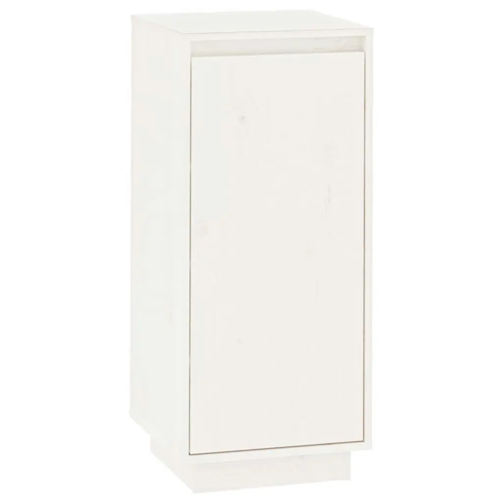 Shoe Cabinet White 35x35x80 cm Solid Wood Pine 813536