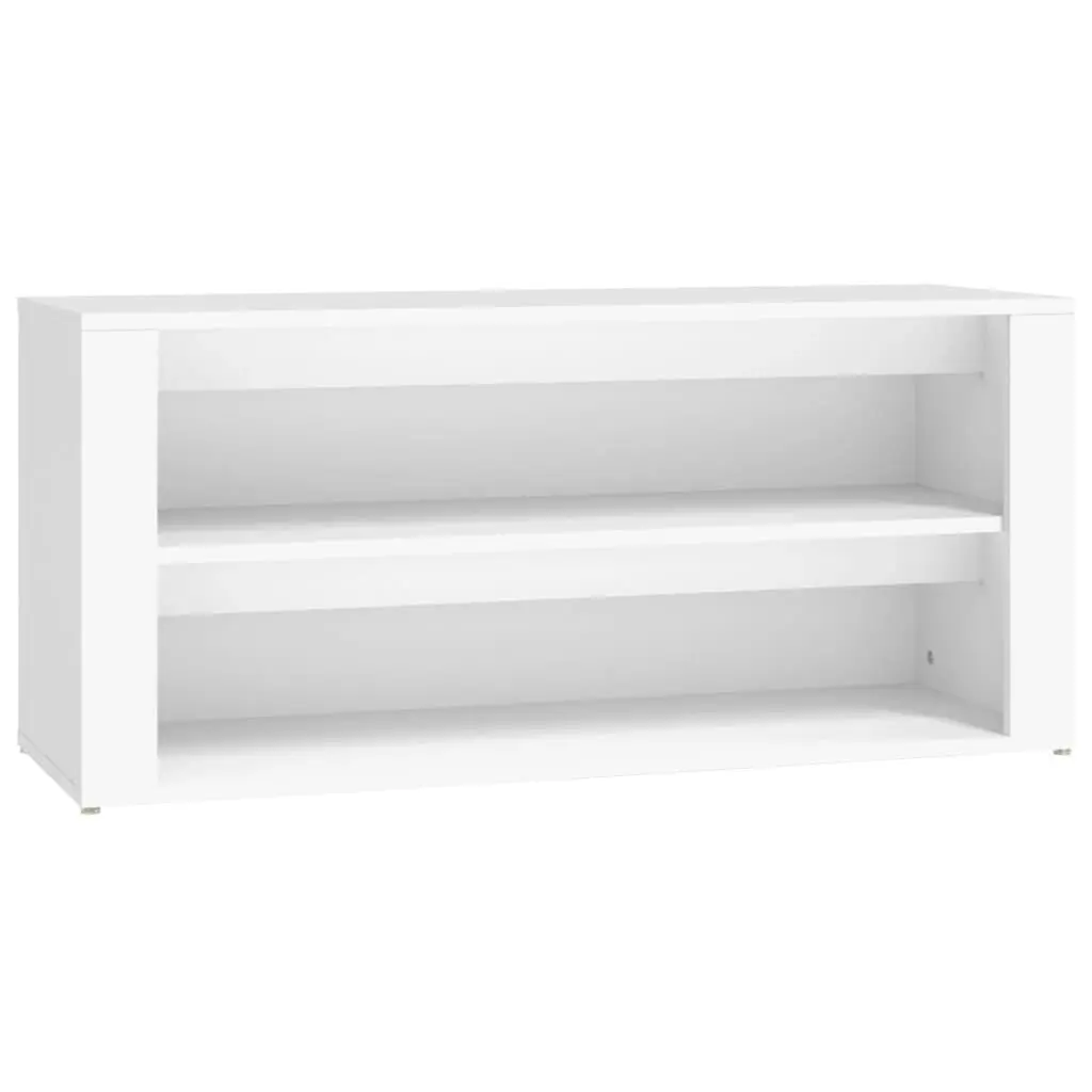 Shoe Rack White 100x35x45 cm Engineered Wood 816904