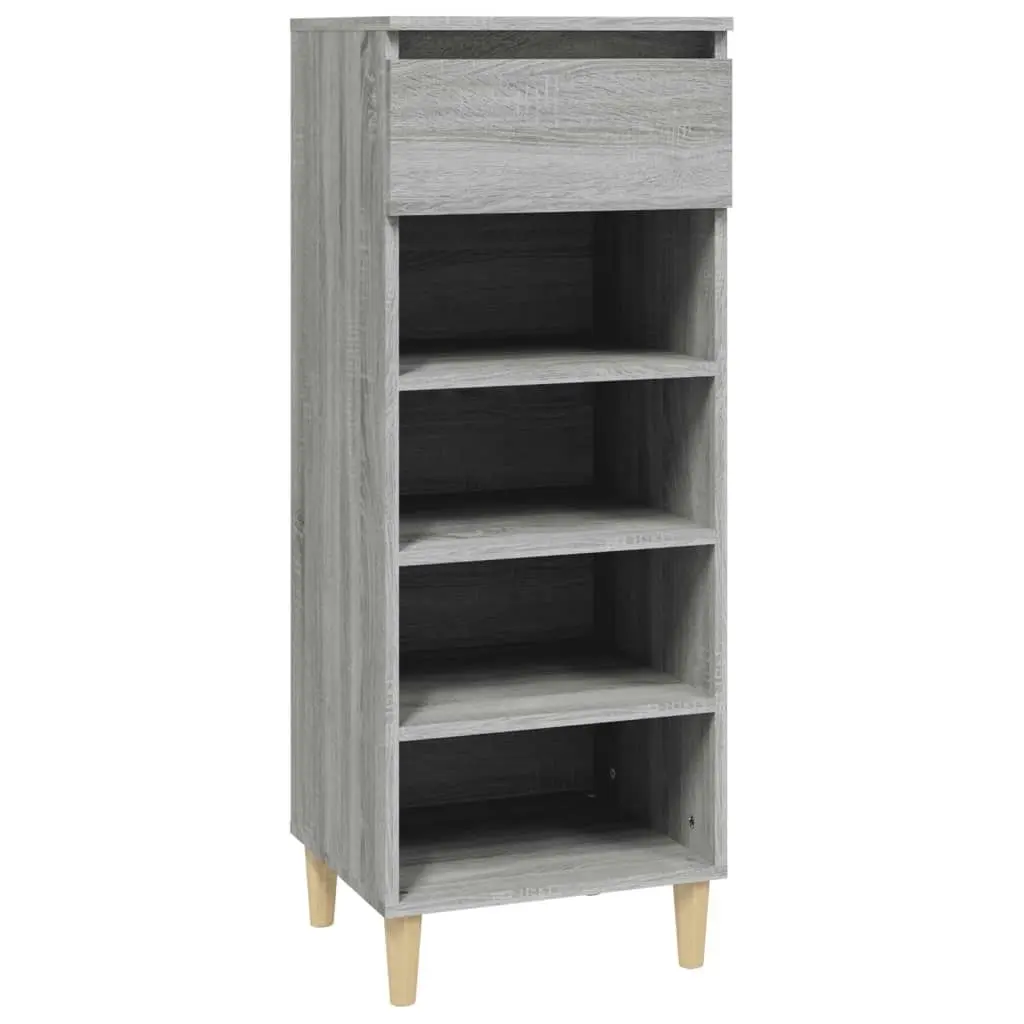 Shoe Cabinet Grey Sonoma 40x36x105 cm Engineered Wood 819778