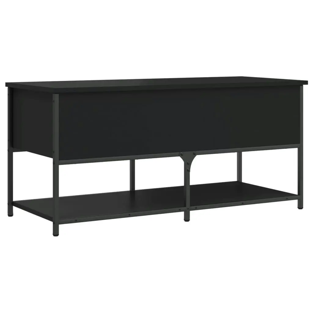 Storage Bench Black 100x42.5x47 cm Engineered Wood 839023