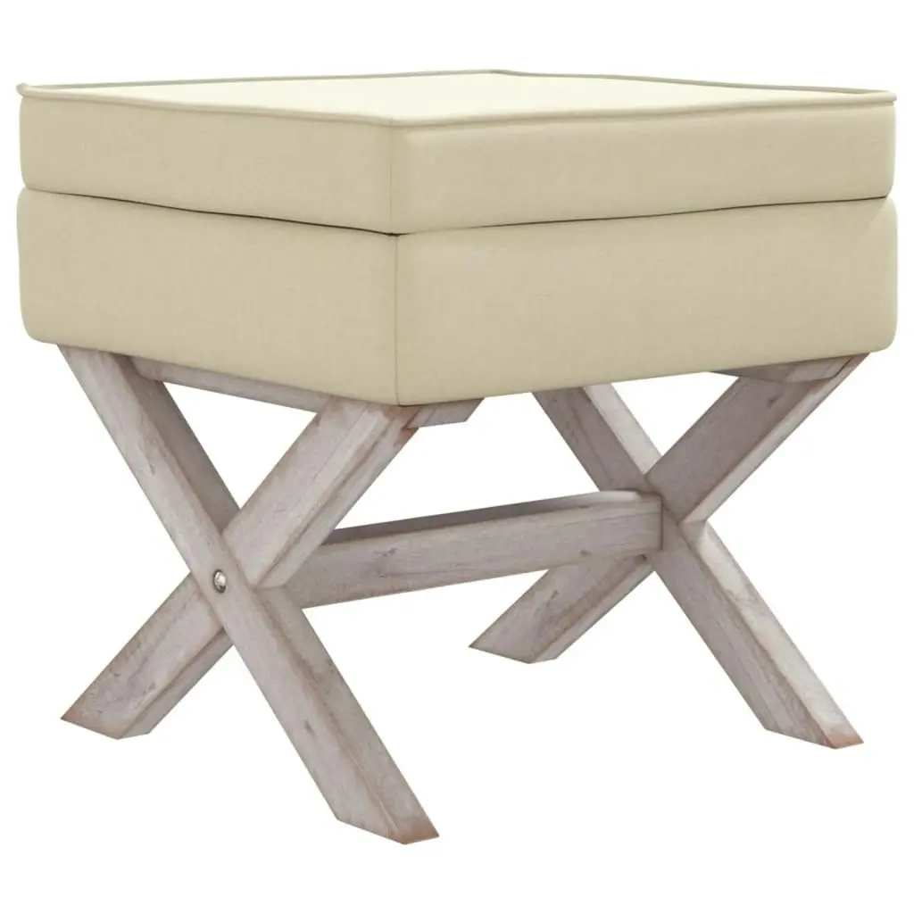 Storage Stool 45x45x49 cm Linen 344515