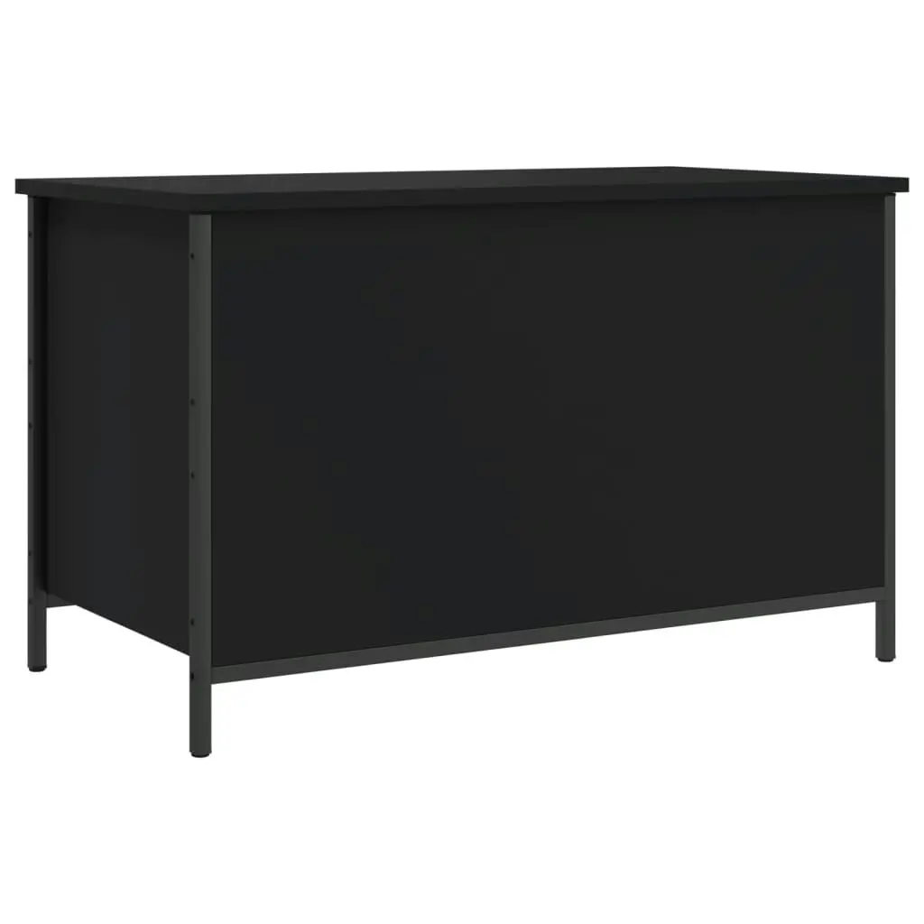 Storage Bench Black 80x42.5x50 cm Engineered Wood 839013