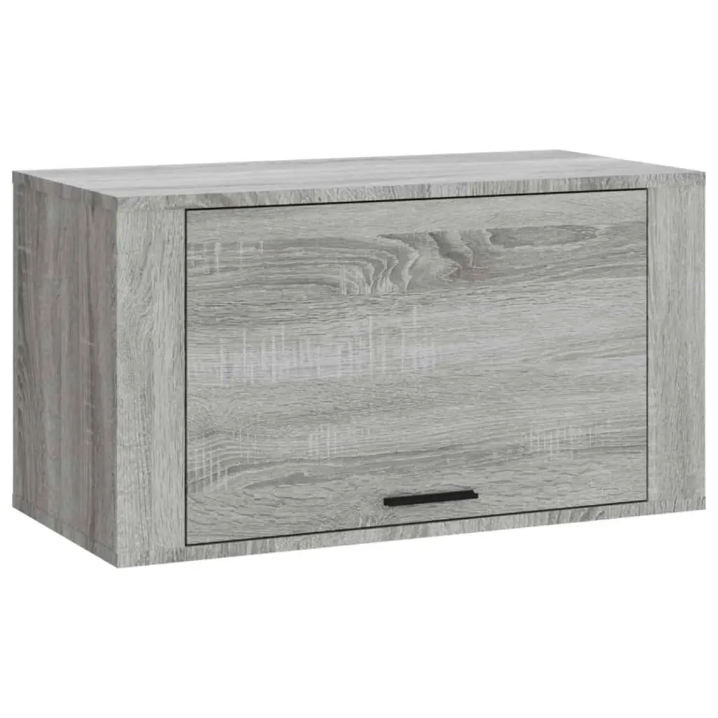 Wall-mounted Shoe Cabinet Grey Sonoma 70x35x38 cm Solid Wood Pine 821018