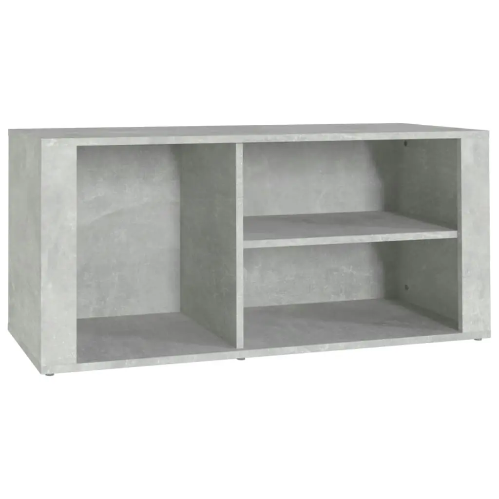 Shoe Cabinet Concrete Grey 100x35x45 cm Engineered Wood 816924