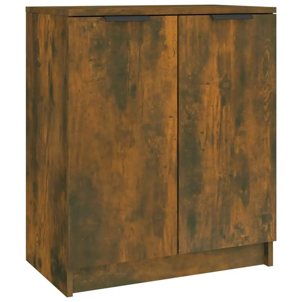 Shoe Cabinet Smoked Oak 59x35x70 cm Engineered Wood 817102