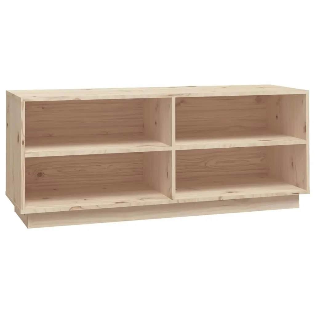 Shoe Cabinet 110x34x45 cm Solid Wood Pine 813540