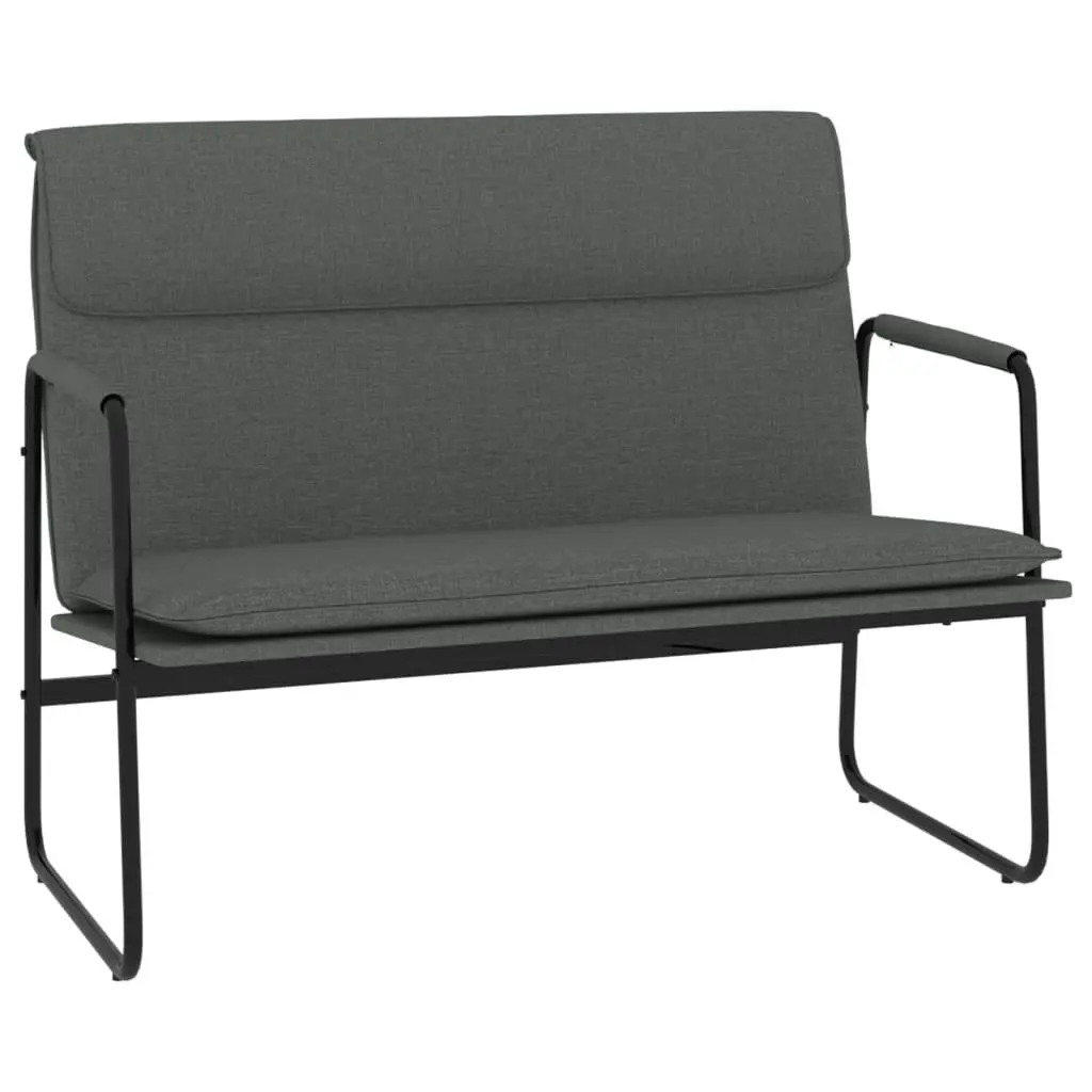 Bench Dark Grey 100x64x80 cm Fabric 351352