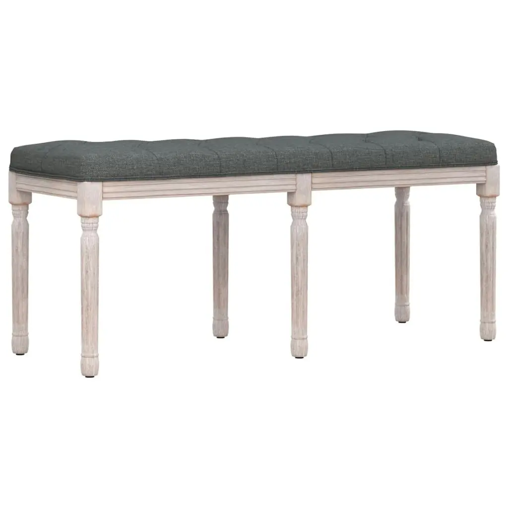 Bench Dark Grey 110x40x49 cm Fabric 344451