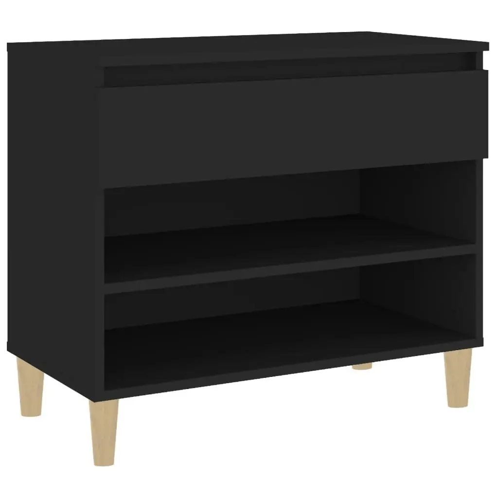 Shoe Cabinet Black 70x36x60 cm Engineered Wood 819757