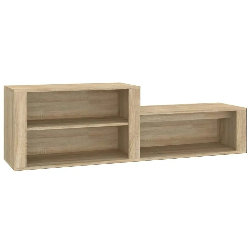 Shoe Cabinet Sonoma Oak 150x35x45 cm Engineered Wood 816915