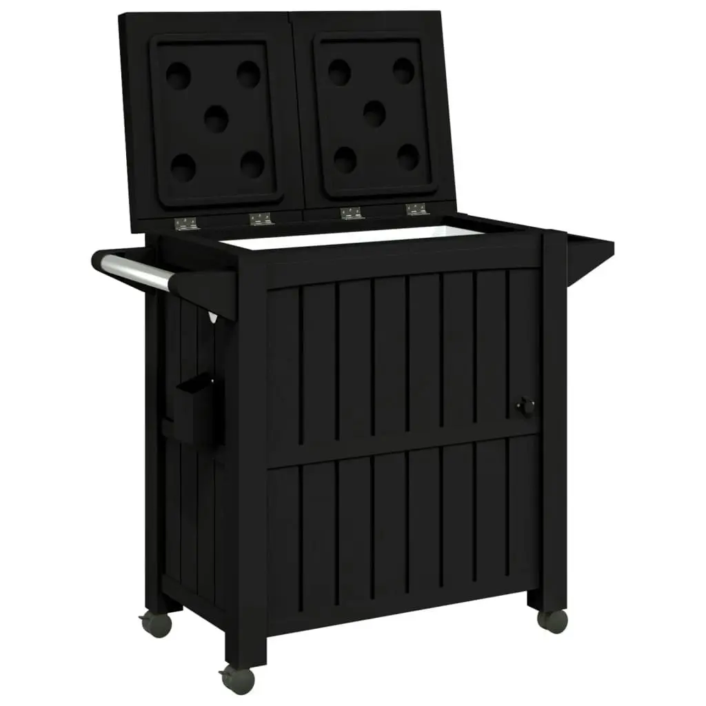 3-in-1 Serving Cart Black Polypropylene 364169