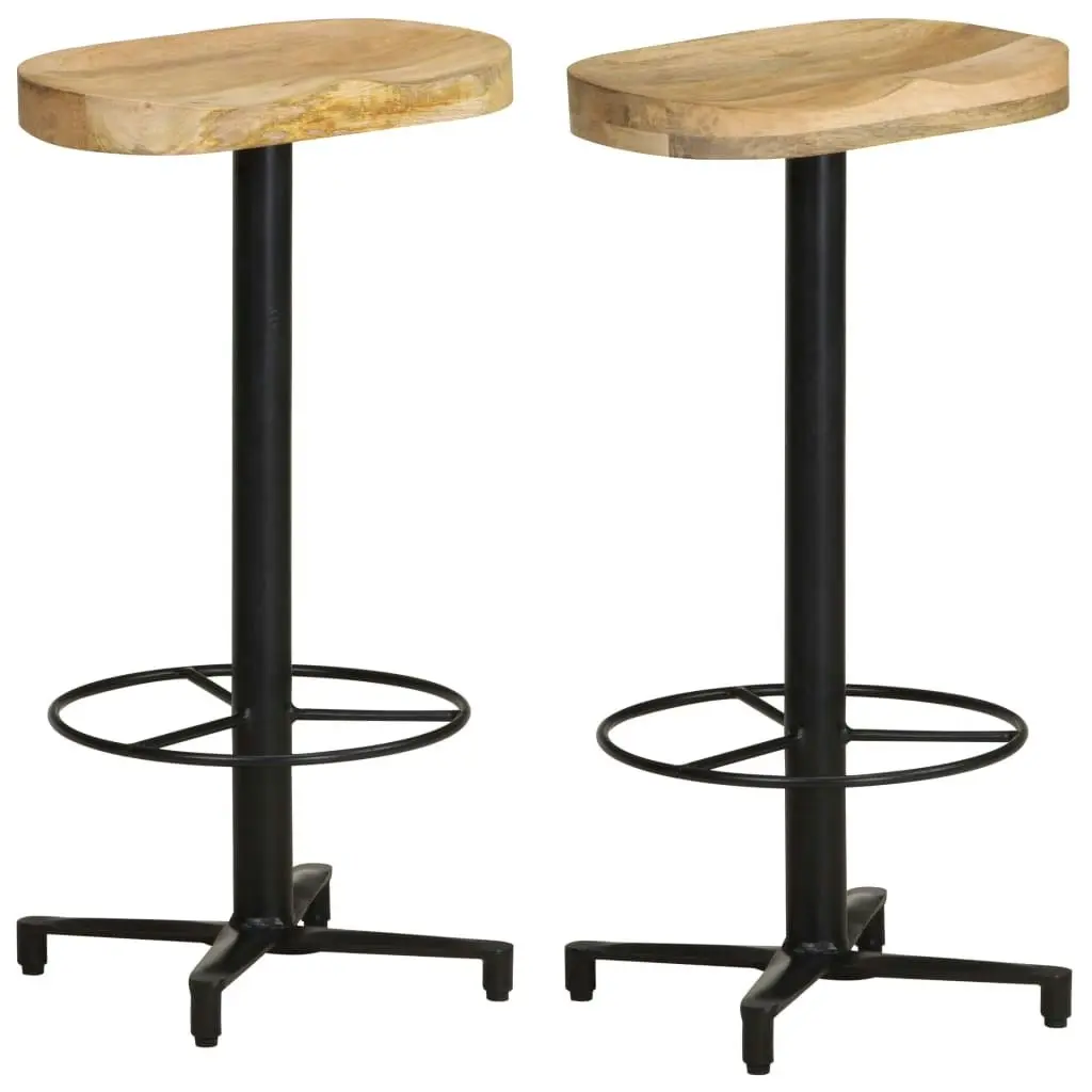 Bar Stools 2 pcs 76 cm Solid Mango Wood 321964