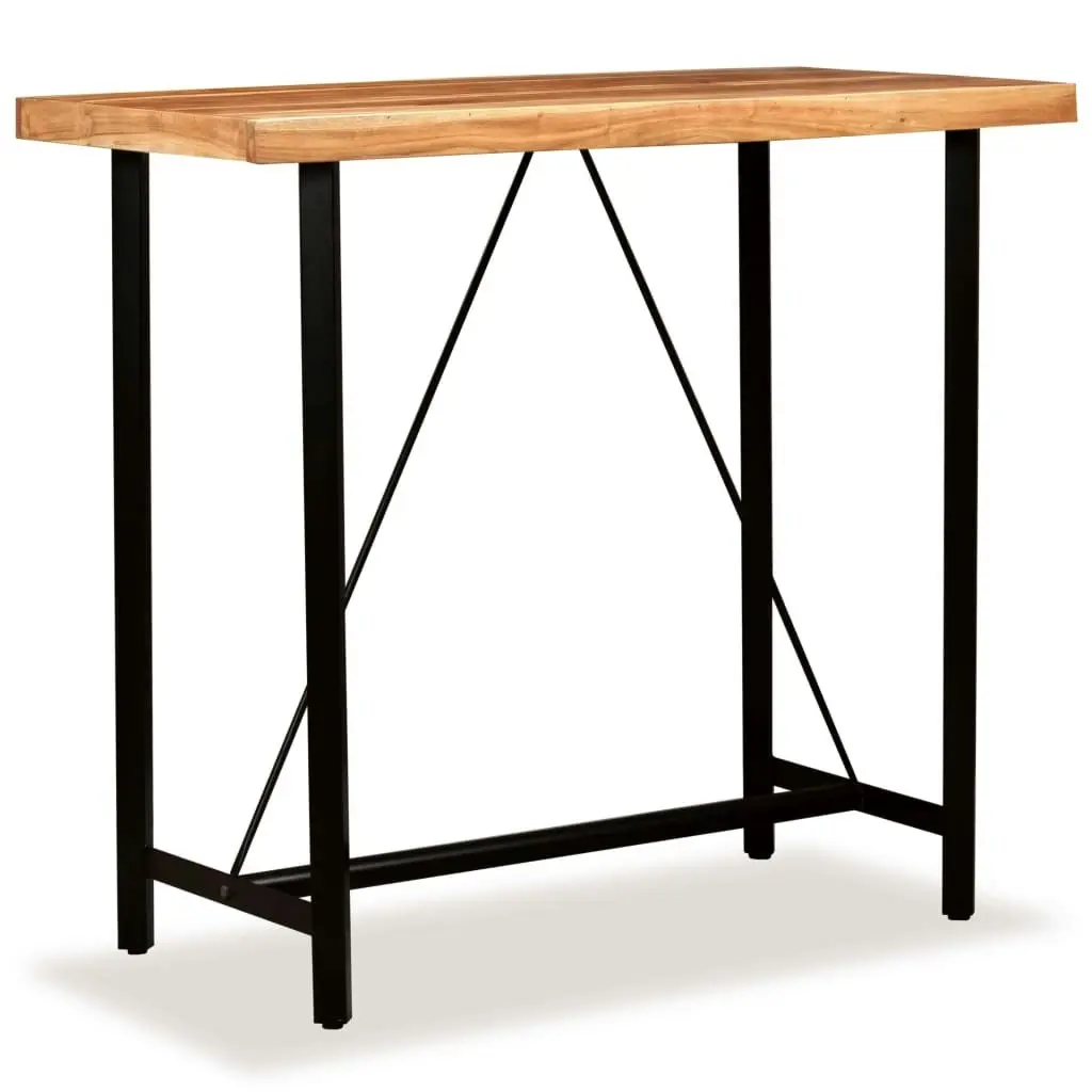 Bar Table 120x60x107 cm Solid Acacia Wood 245436