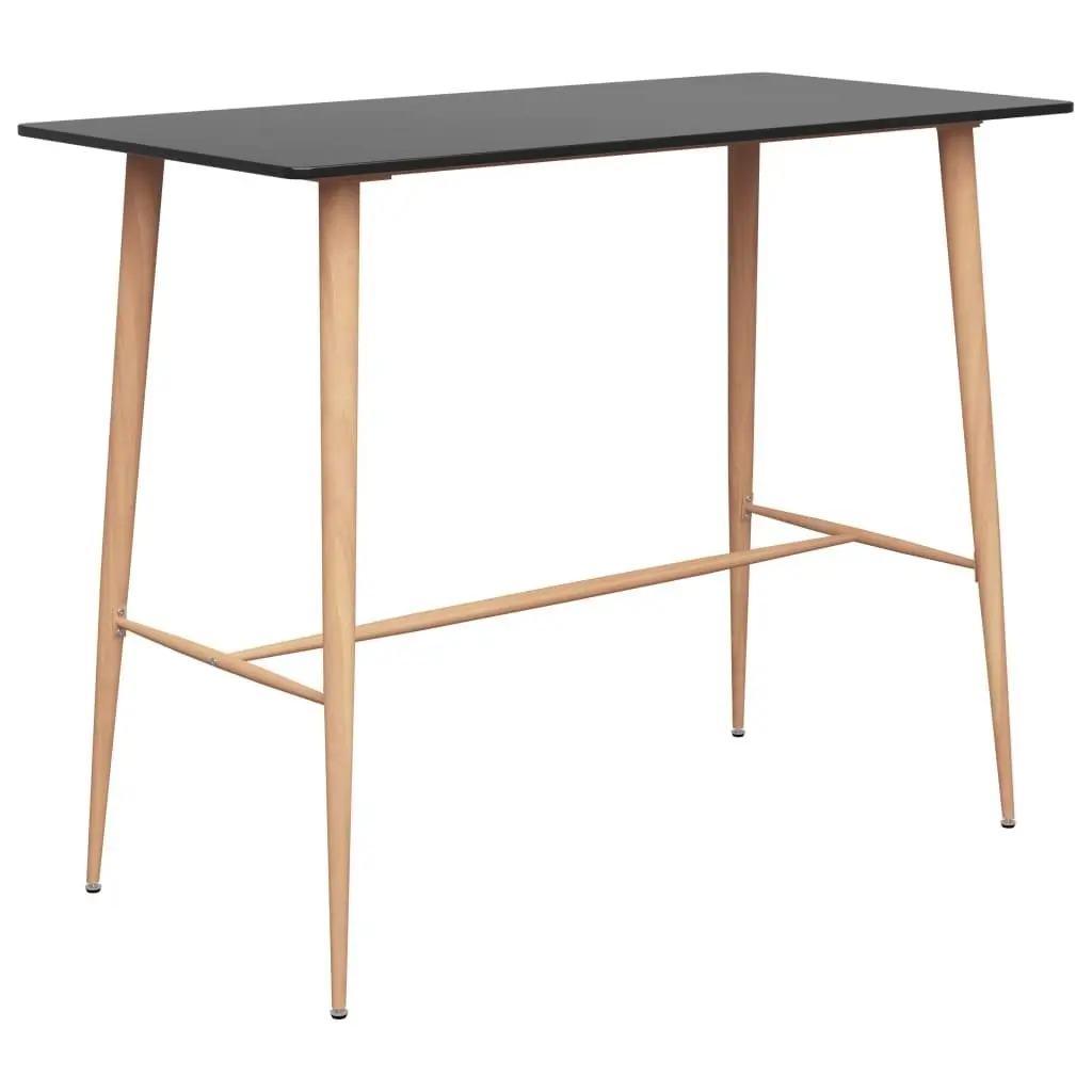 Bar Table Black 120x60x105 cm 248146