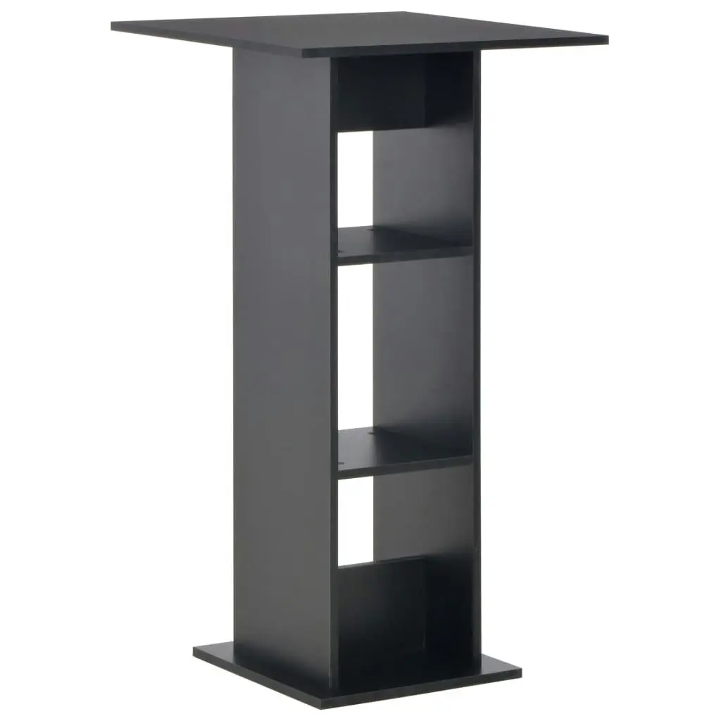 Bar Table Black 60x60x110 cm 280206