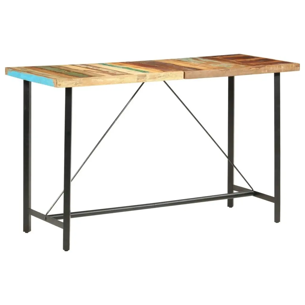 Bar Table 180x70x107 cm Solid Reclaimed Wood 286595