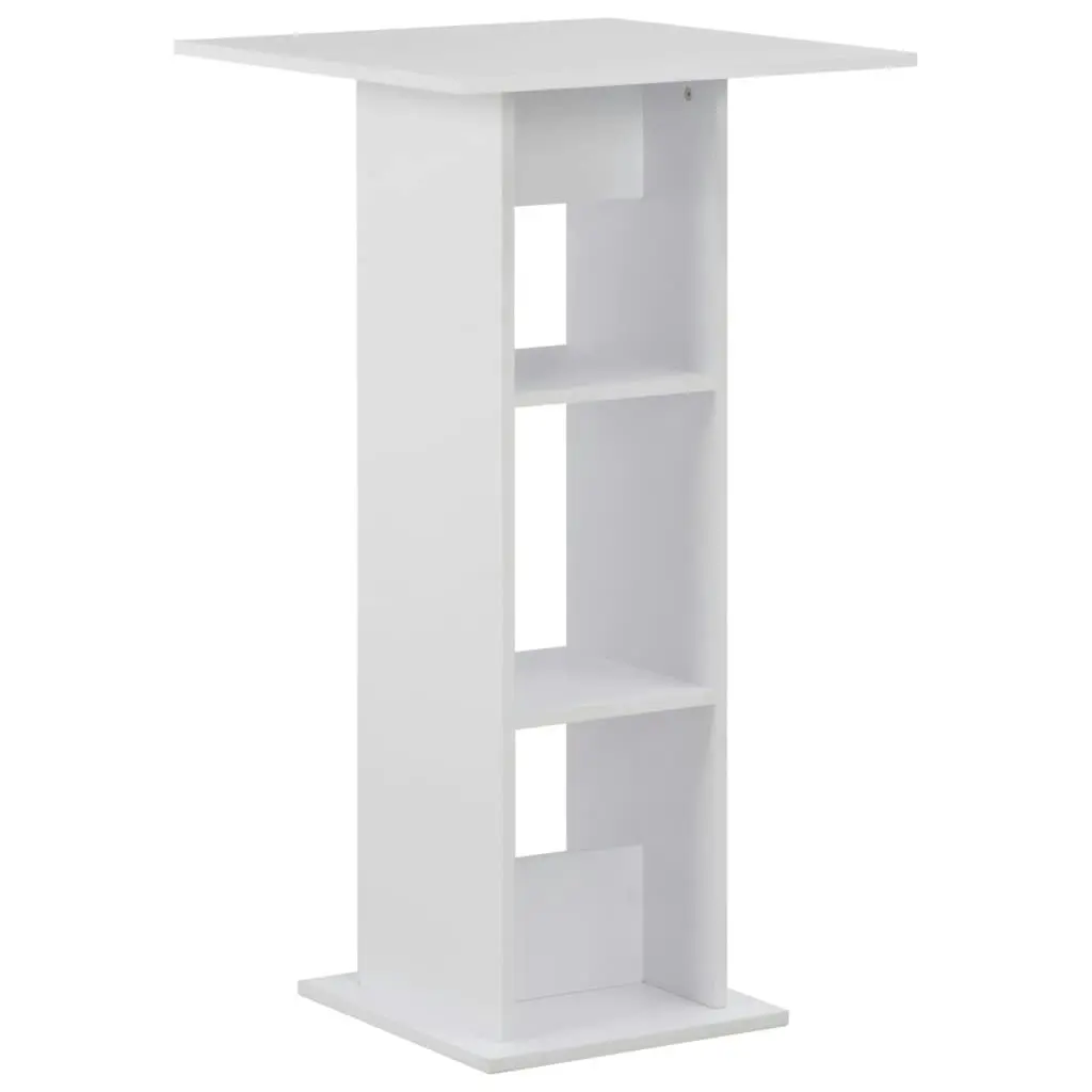 Bar Table White 60x60x110 cm 280205