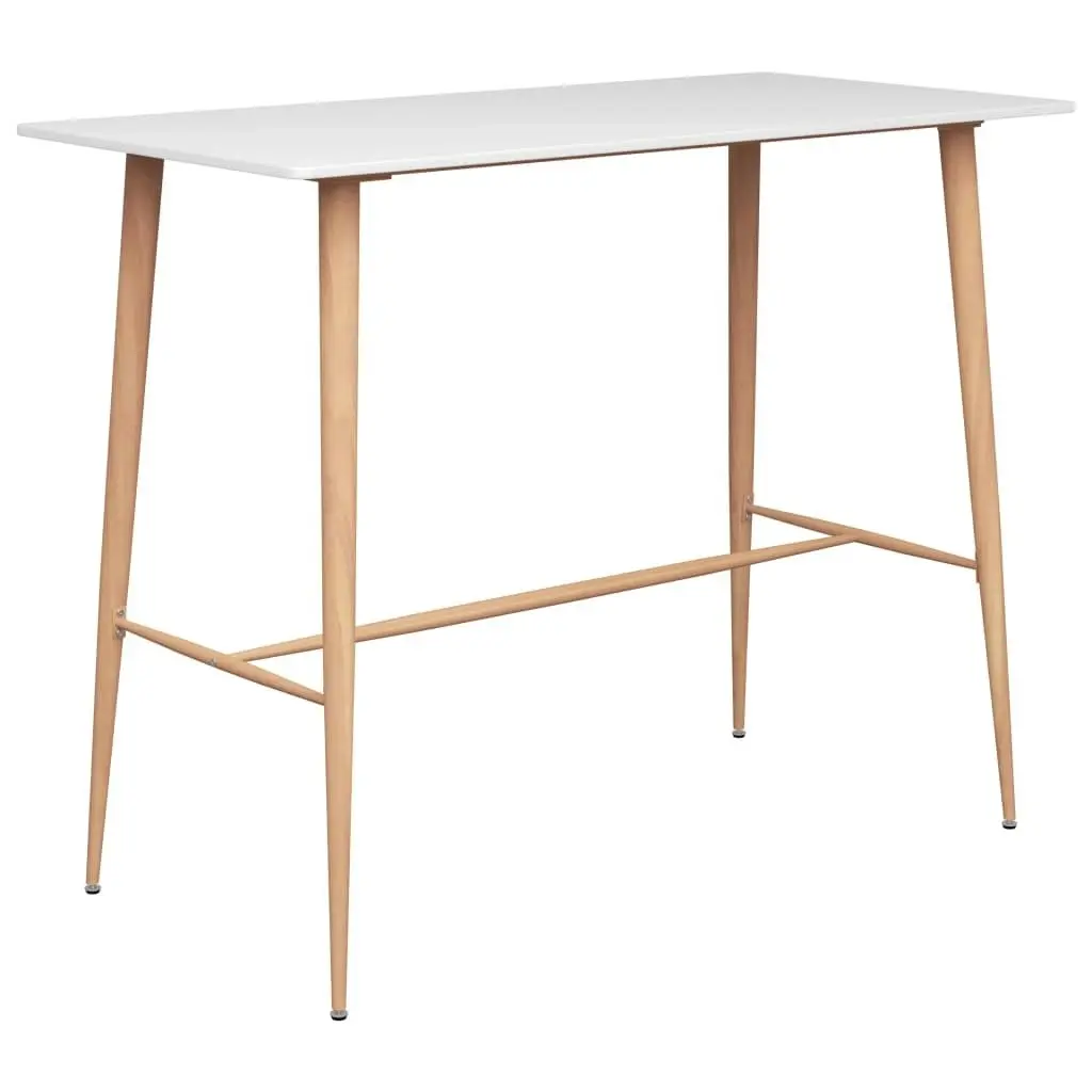 Bar Table White 120x60x105 cm 248145