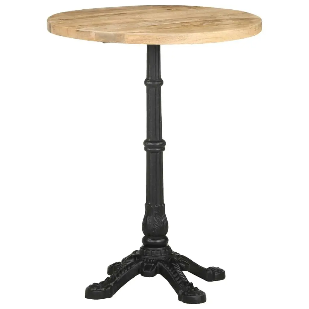 Bistro Table Ø60x76 cm Rough Mango Wood 321087