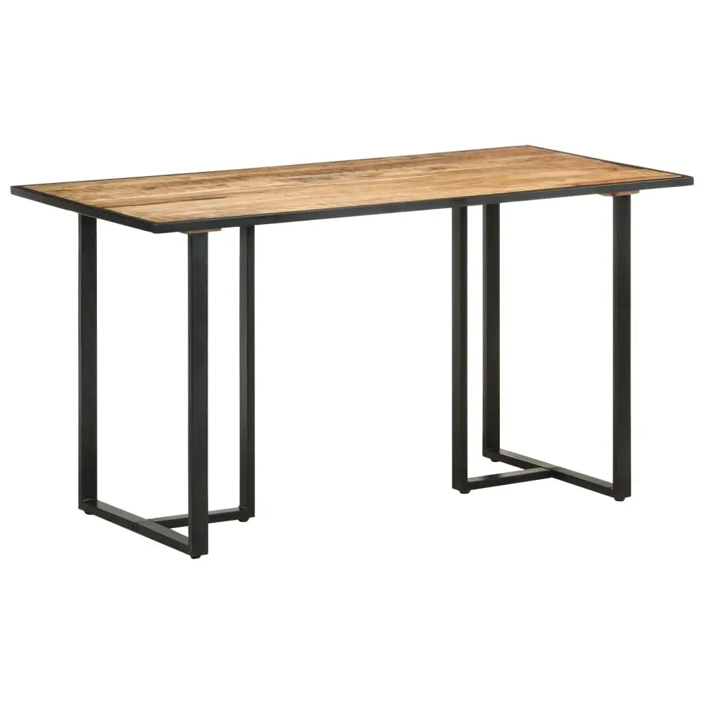 Dining Table 140 cm Rough Mango Wood 320691