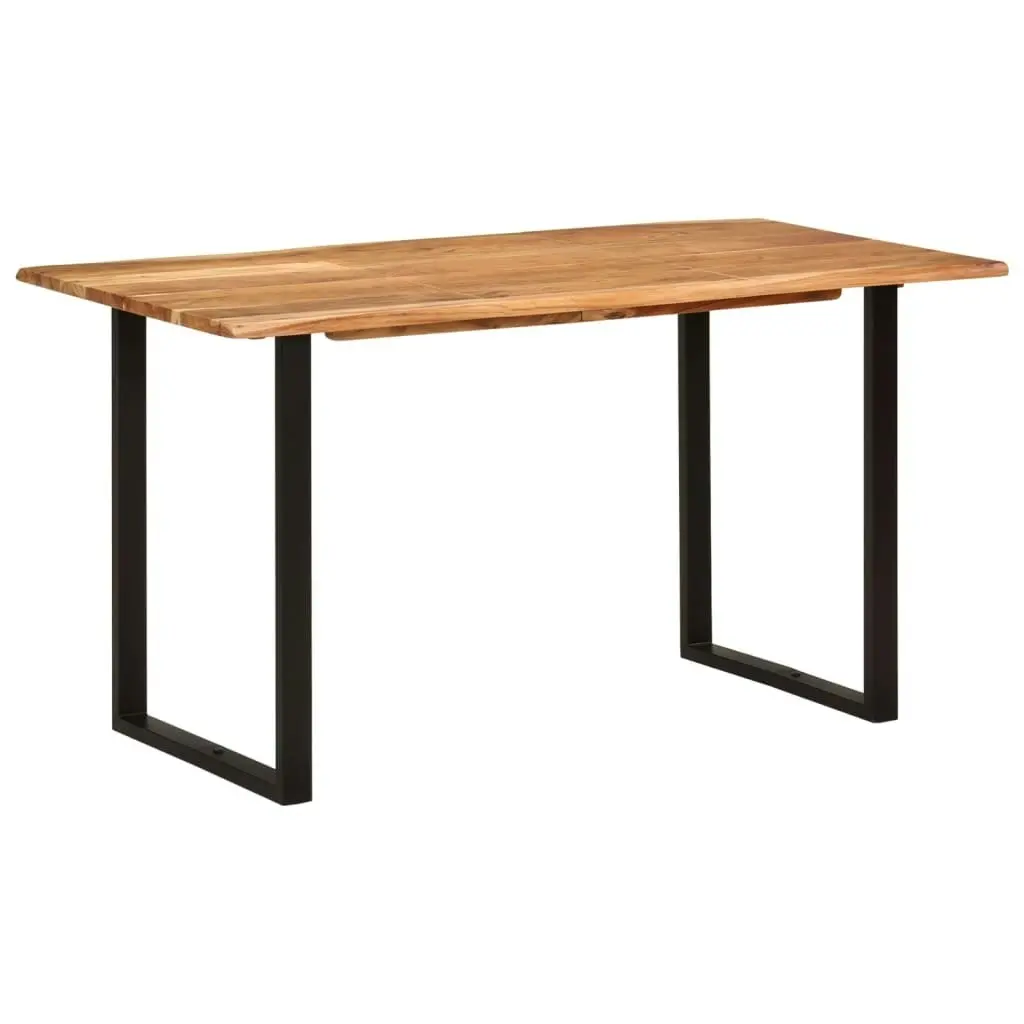 Dining Table 140x70x76 cm Solid Acacia Wood 286474