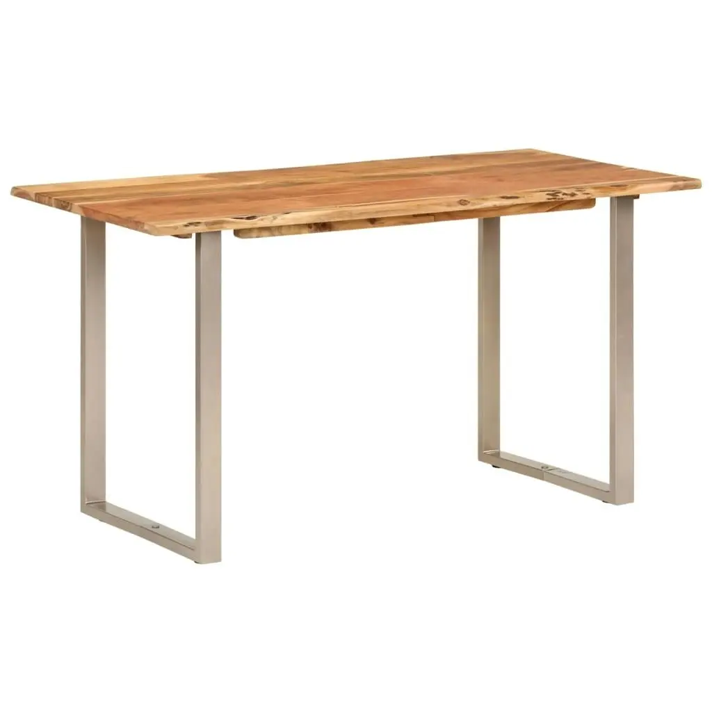 Dining Table 140x70x76 cm Solid Acacia Wood 286478