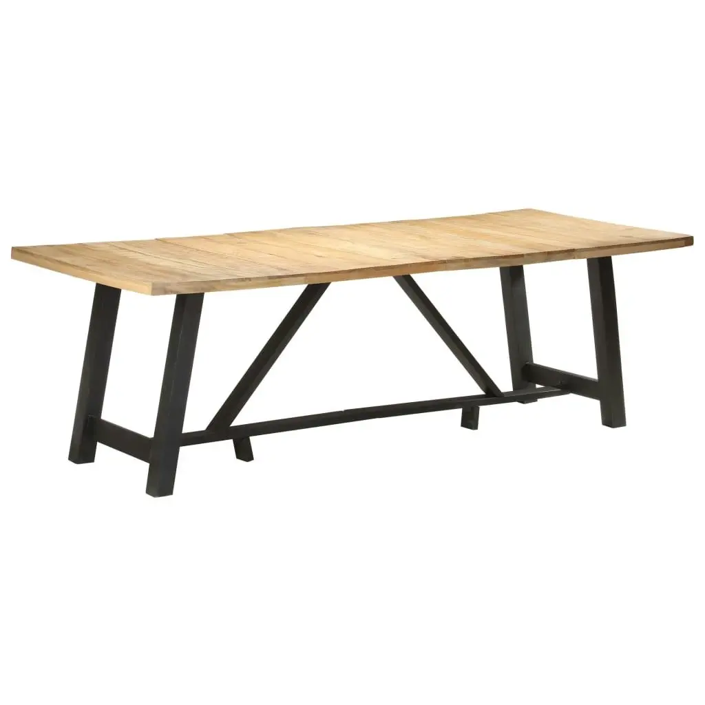 Dining Table 240x100x76 cm Rough Mango Wood 323544