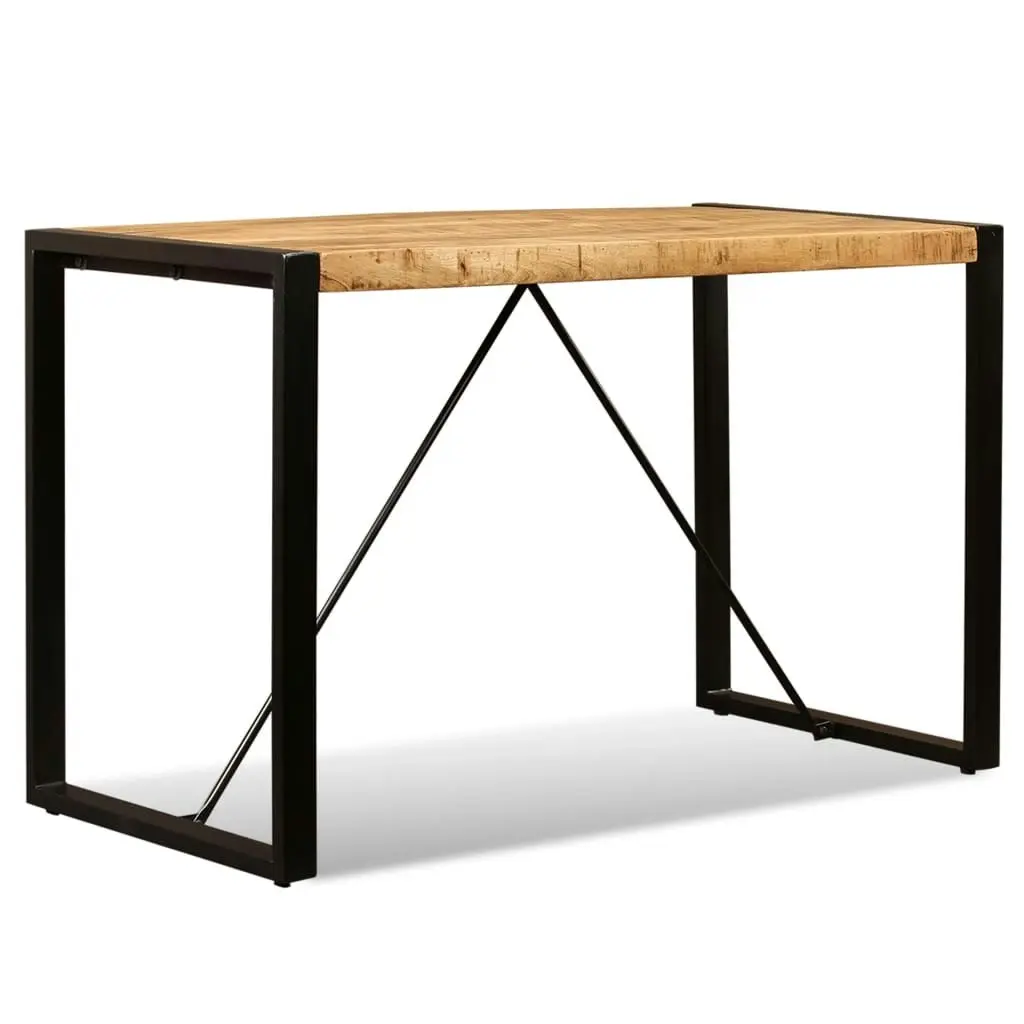 Dining Table Solid Rough Mango Wood 120 cm 243996