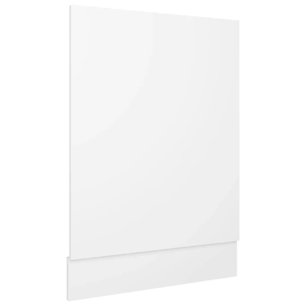 Dishwasher Panel White 45x3x67 cm Engineered Wood 802554