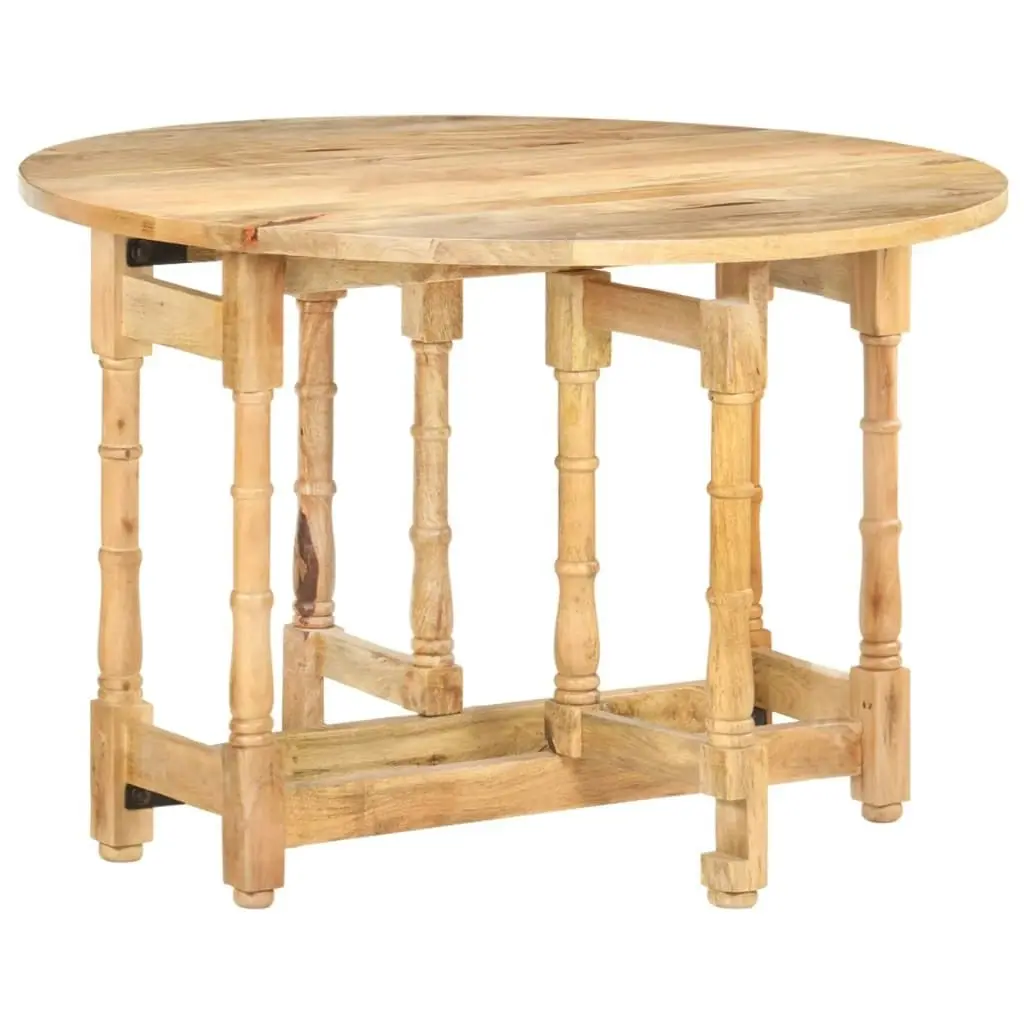 Dining Table Round 110x76 cm Solid Mango Wood 321699