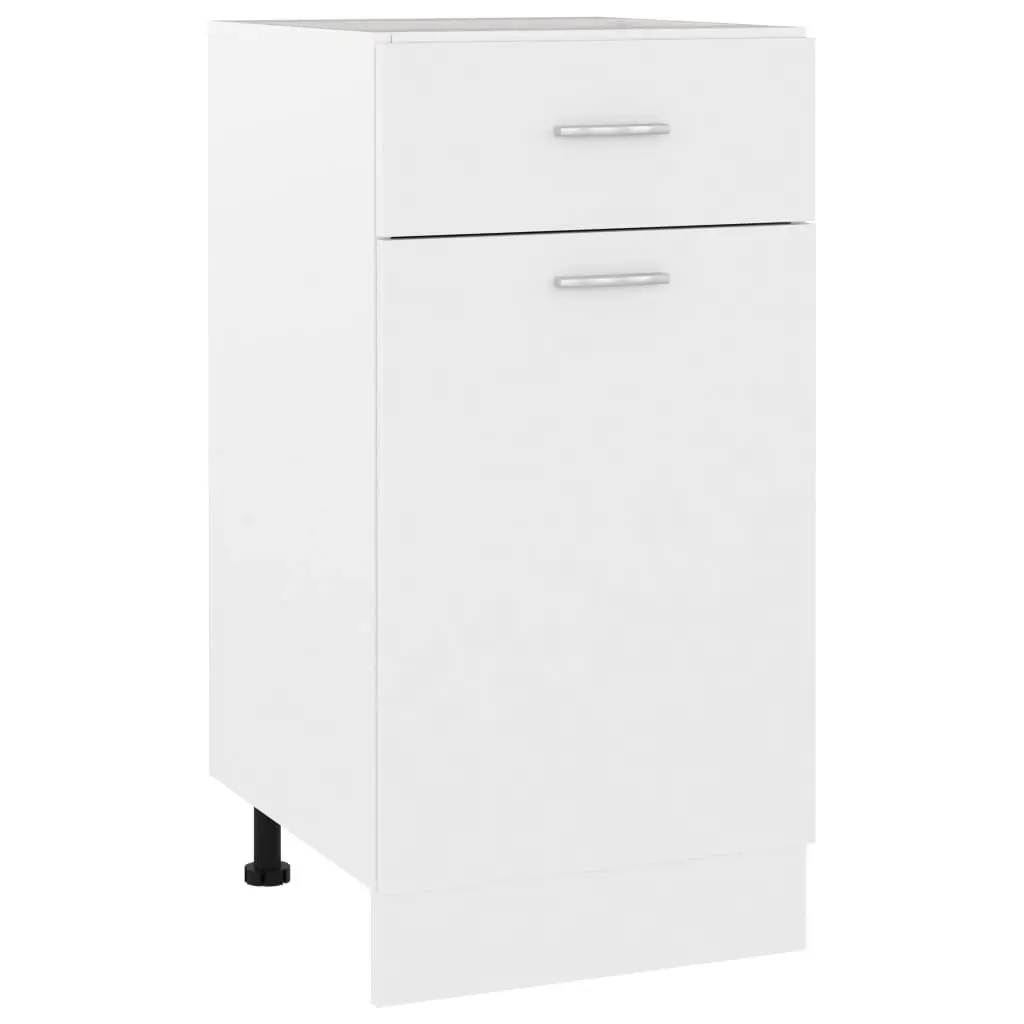 Drawer Bottom Cabinet White 40x46x81.5 cm Engineered Wood 801212