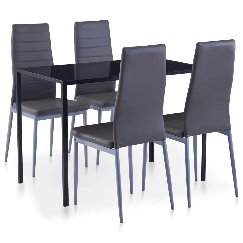 Five Piece Dining Set Grey 281695