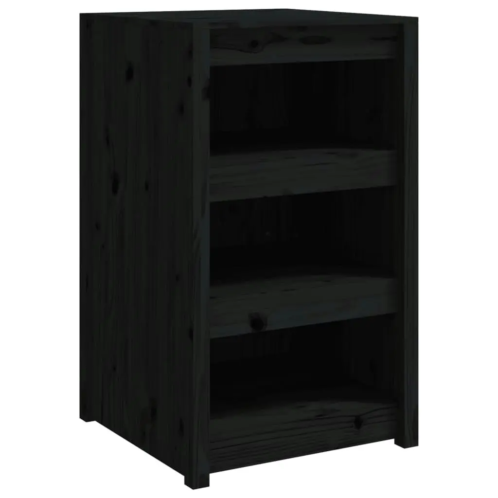 Outdoor Kitchen Cabinet Black 55x55x92 cm Solid Wood Pine 832343