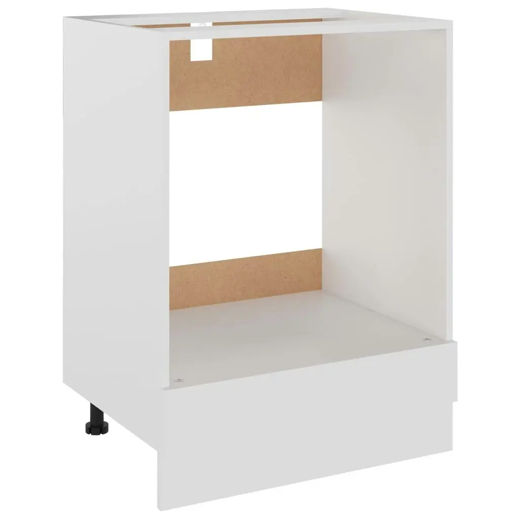 Oven Cabinet White 60x46x81.5 cm Engineered Wood 802497