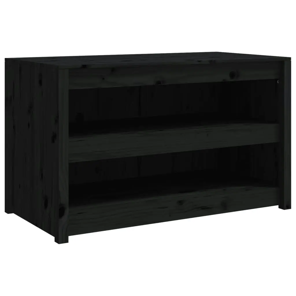 Outdoor Kitchen Cabinet Black 106x55x64 cm Solid Wood Pine 832335