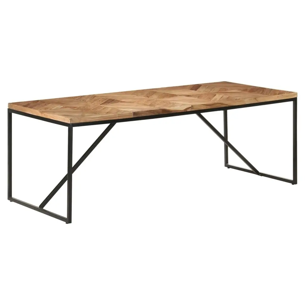 Dining Table 200x90x76 cm Solid Acacia and Mango Wood 323554