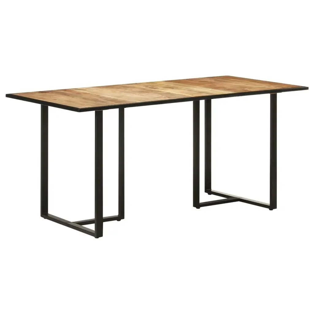 Dining Table 160 cm Rough Mango Wood 320693