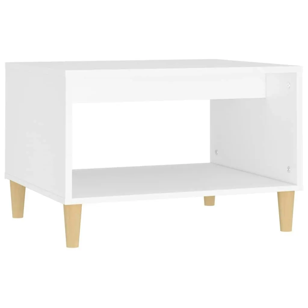 Coffee Table  White 60x50x40 cm Engineered Wood 812672