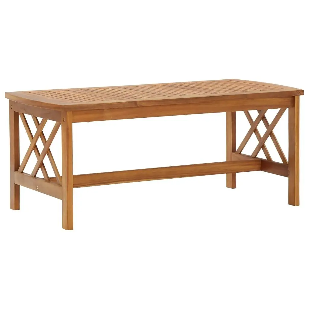 Coffee Table 102x50x43 cm Solid Acacia Wood 310265