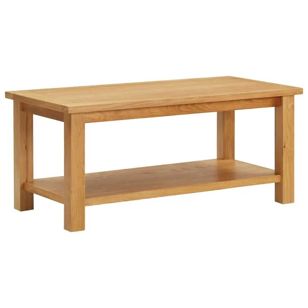 Coffee Table 110x55x40 cm Solid Oak Wood 289195