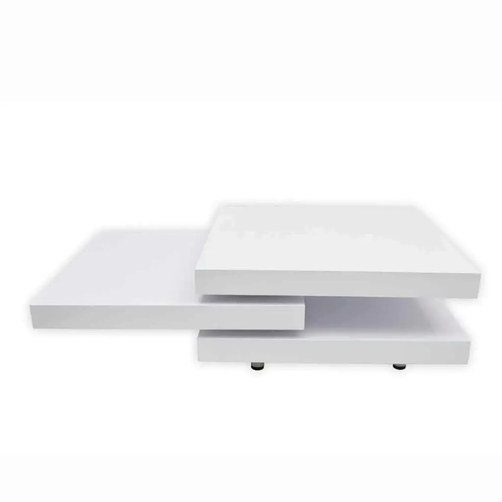 Coffee Table 3 Tiers High Gloss White 241077