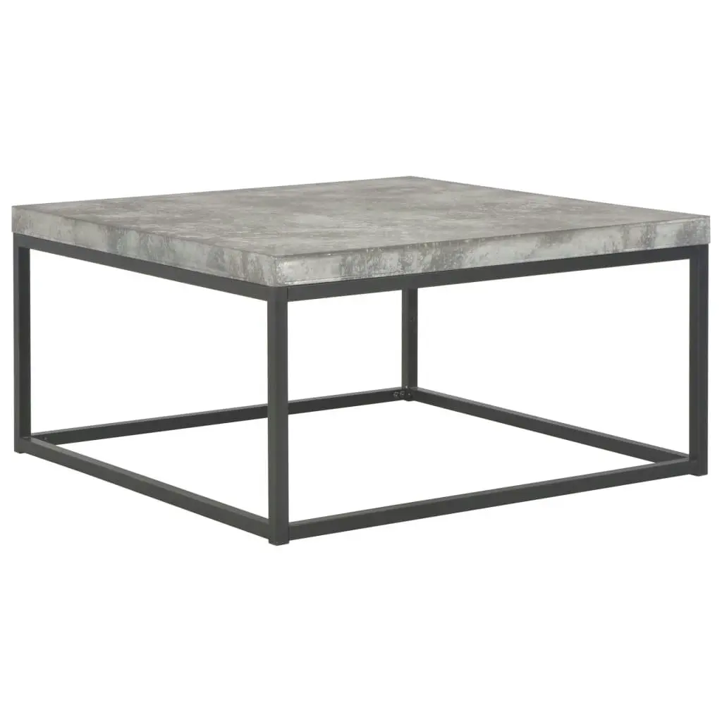 Coffee Table 75x75x38 cm Concrete Look 247373