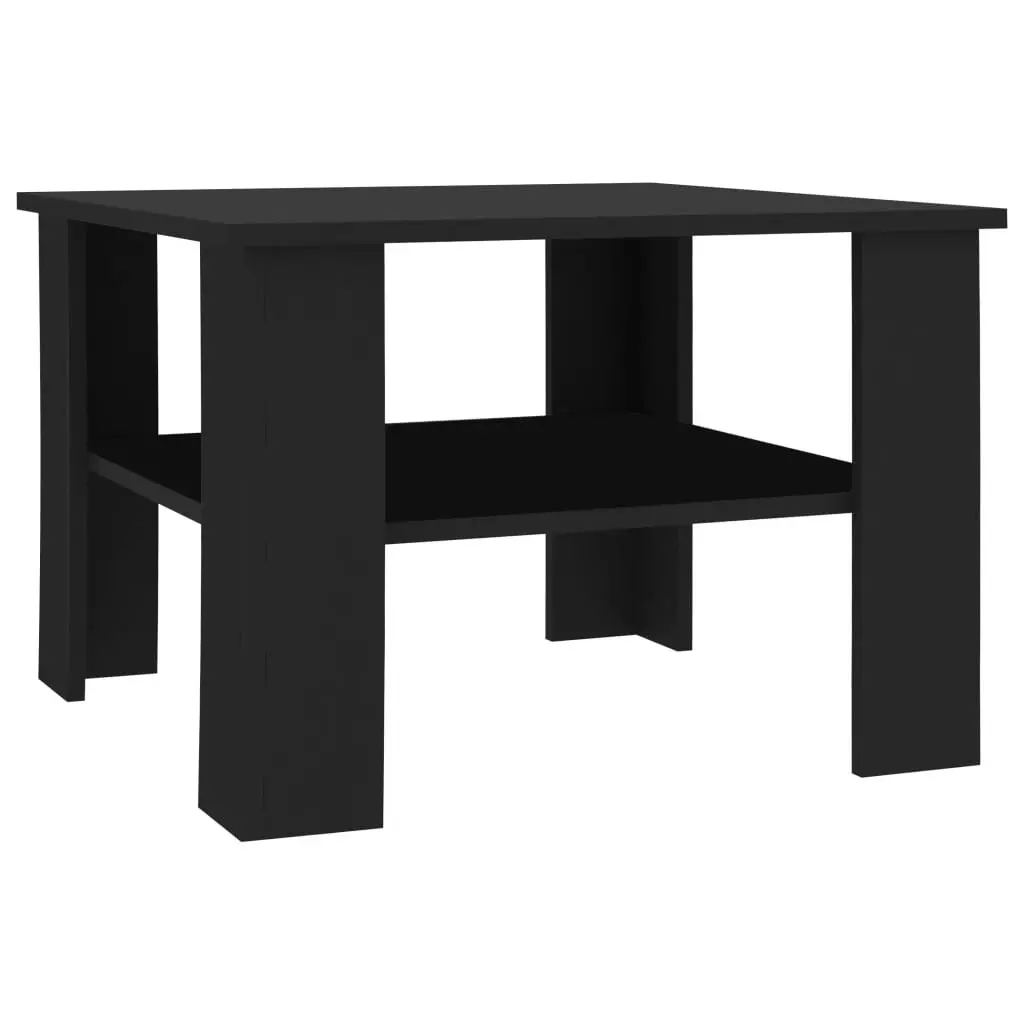 Coffee Table Black 60x60x42 cm Engineered Wood 800208