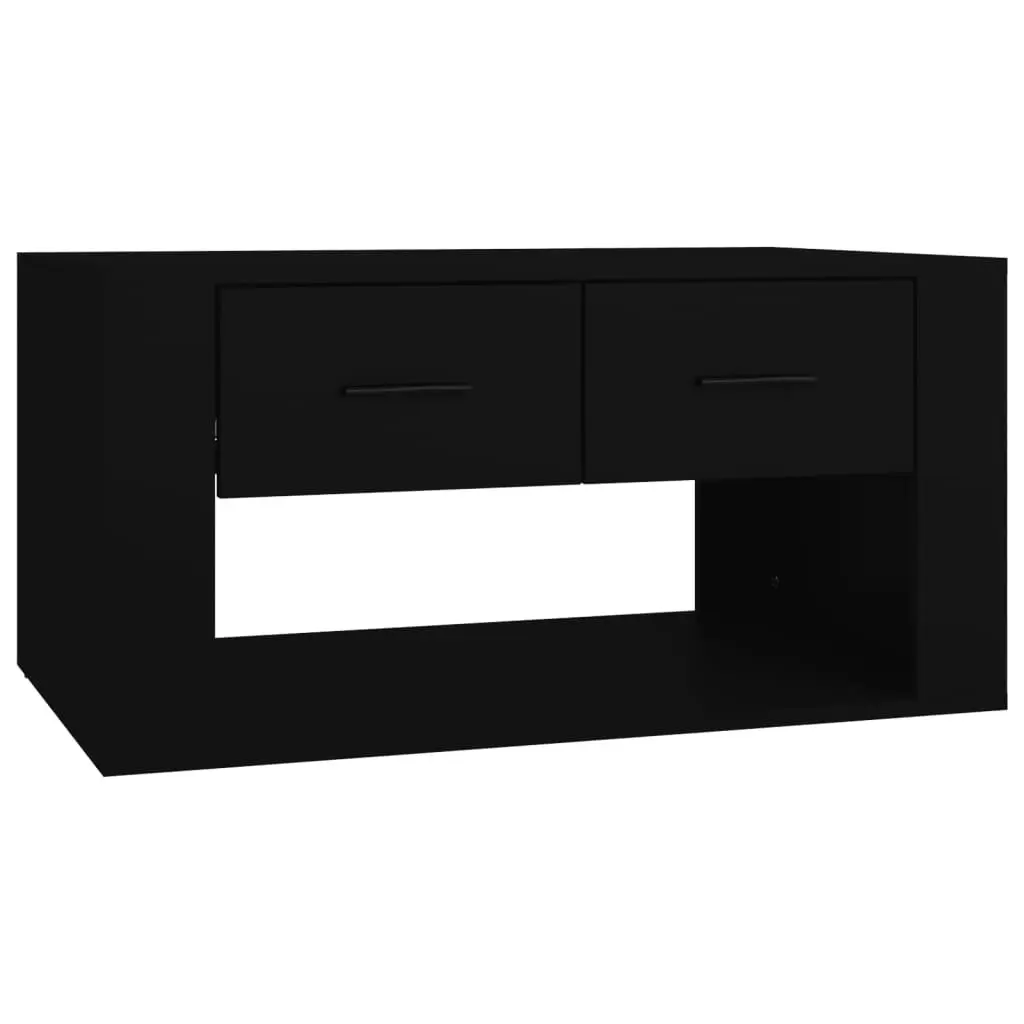 Coffee Table Black 80x50x40 cm Engineered Wood 816529