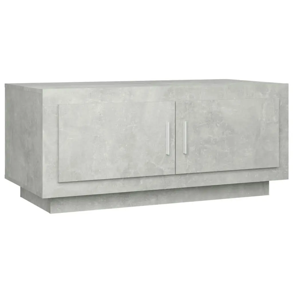 Coffee Table Concrete Grey 102x50x45 cm Engineered Wood 811812