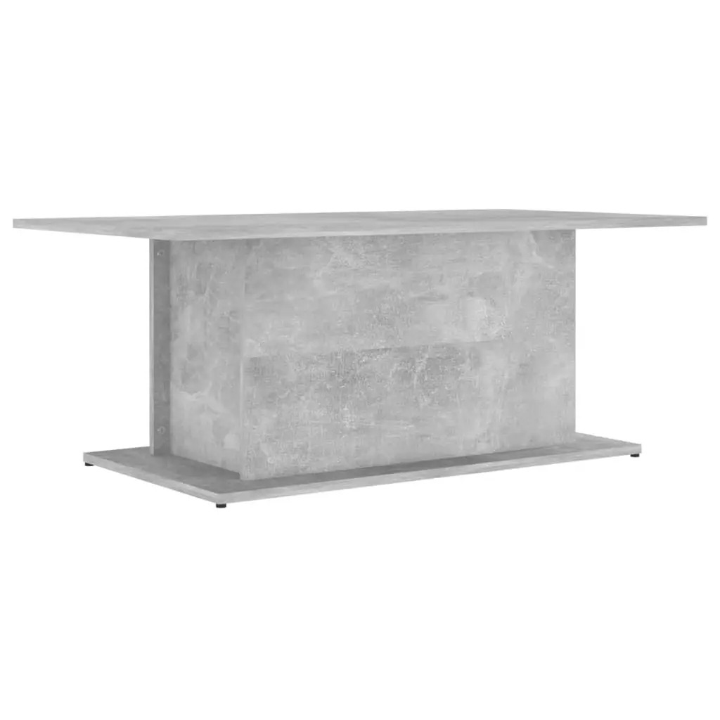 Coffee Table Concrete Grey 102x55.5x40 cm Engineered Wood 810311