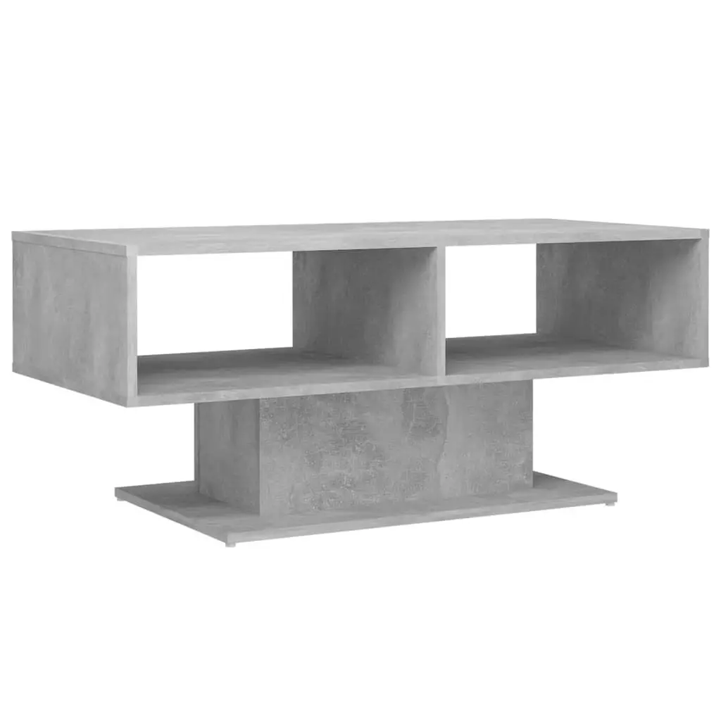 Coffee Table Concrete Grey 103.5x50x44.5 cm Engineered Wood 806826