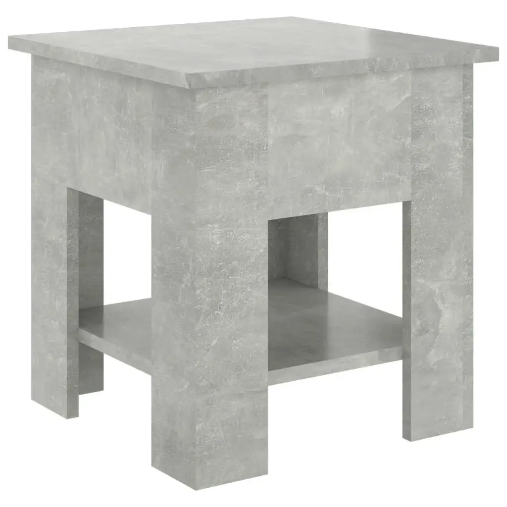 Coffee Table Concrete Grey 40x40x42 cm Engineered Wood 810275